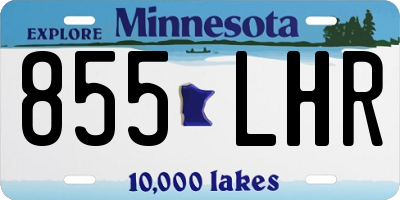 MN license plate 855LHR
