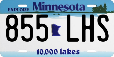 MN license plate 855LHS