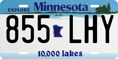 MN license plate 855LHY