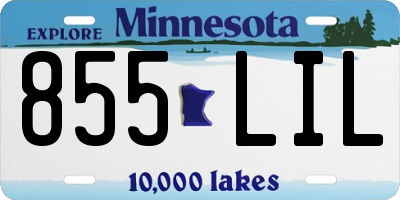 MN license plate 855LIL