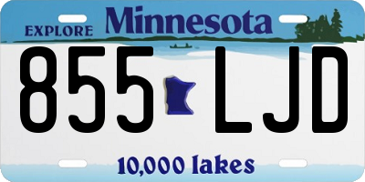 MN license plate 855LJD