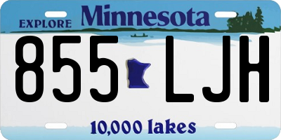 MN license plate 855LJH