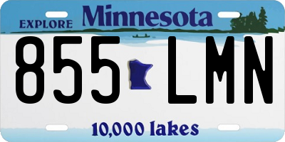 MN license plate 855LMN