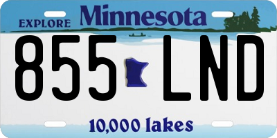 MN license plate 855LND