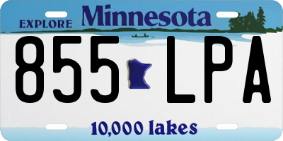 MN license plate 855LPA
