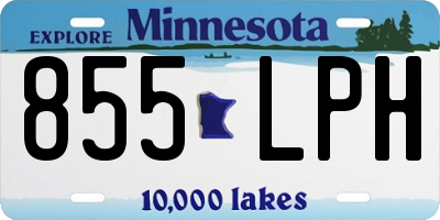 MN license plate 855LPH