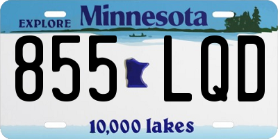 MN license plate 855LQD
