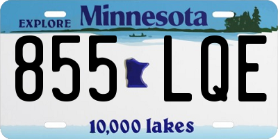 MN license plate 855LQE