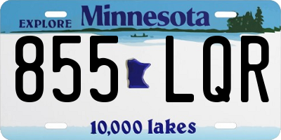 MN license plate 855LQR
