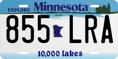 MN license plate 855LRA