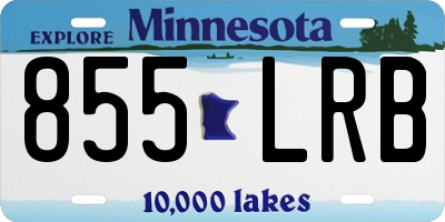 MN license plate 855LRB
