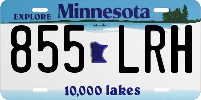 MN license plate 855LRH