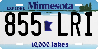 MN license plate 855LRI