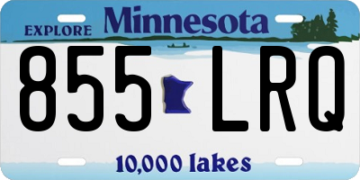 MN license plate 855LRQ