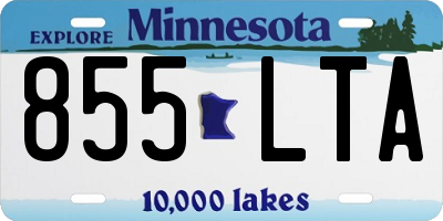 MN license plate 855LTA