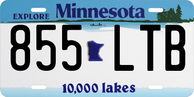 MN license plate 855LTB