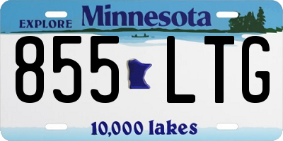 MN license plate 855LTG