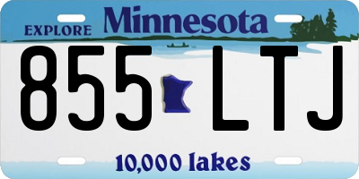 MN license plate 855LTJ