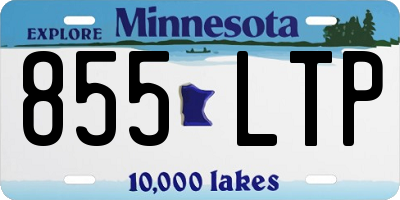 MN license plate 855LTP