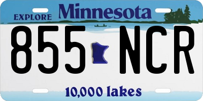 MN license plate 855NCR