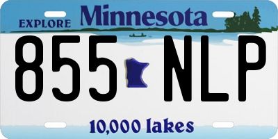 MN license plate 855NLP