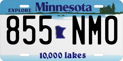 MN license plate 855NMO
