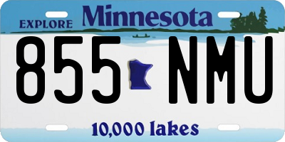 MN license plate 855NMU