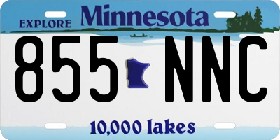 MN license plate 855NNC