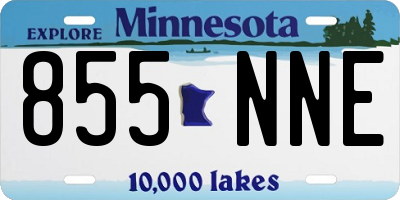 MN license plate 855NNE