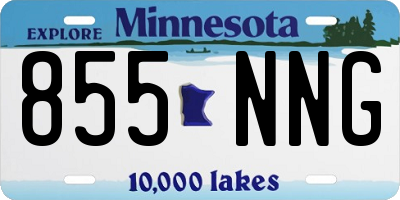 MN license plate 855NNG