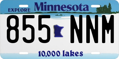 MN license plate 855NNM
