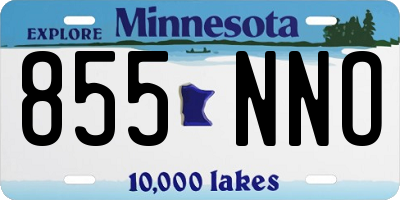 MN license plate 855NNO