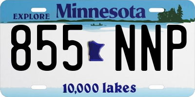 MN license plate 855NNP
