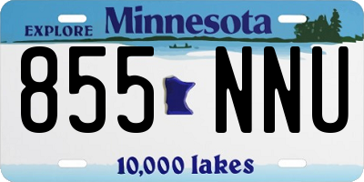 MN license plate 855NNU