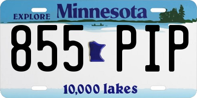 MN license plate 855PIP