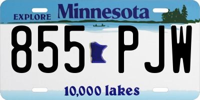 MN license plate 855PJW