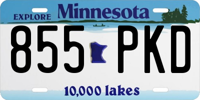 MN license plate 855PKD