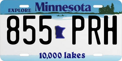 MN license plate 855PRH