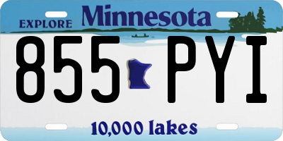 MN license plate 855PYI