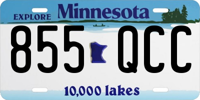 MN license plate 855QCC