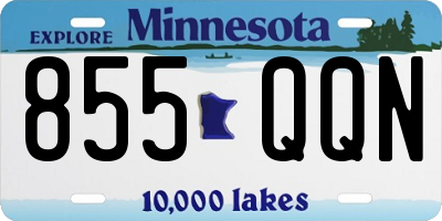 MN license plate 855QQN