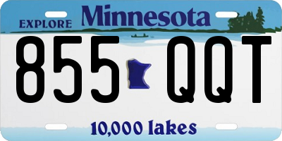 MN license plate 855QQT