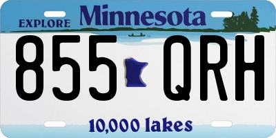 MN license plate 855QRH