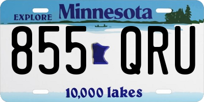 MN license plate 855QRU