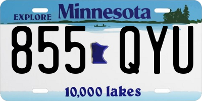 MN license plate 855QYU