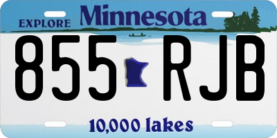 MN license plate 855RJB