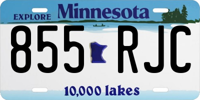 MN license plate 855RJC
