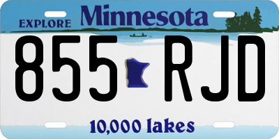 MN license plate 855RJD