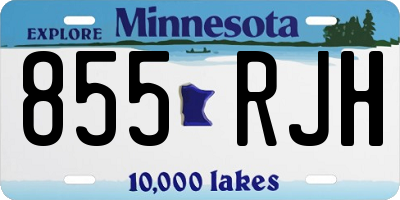 MN license plate 855RJH