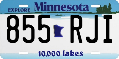 MN license plate 855RJI